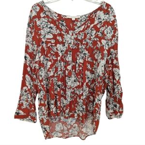 Floral Orange Women's Top